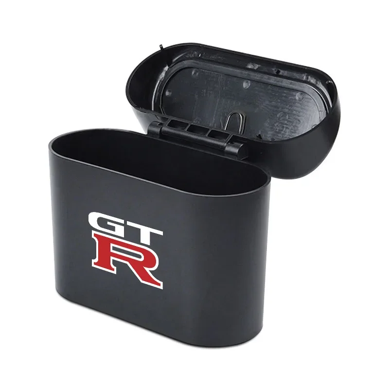 Car Trash Can Storage Box Vehicle Multifunctional Garbage Dust Case for Nissan GTR X-trail Tiida Qashqai J10 J11 Leaf Hub Caps