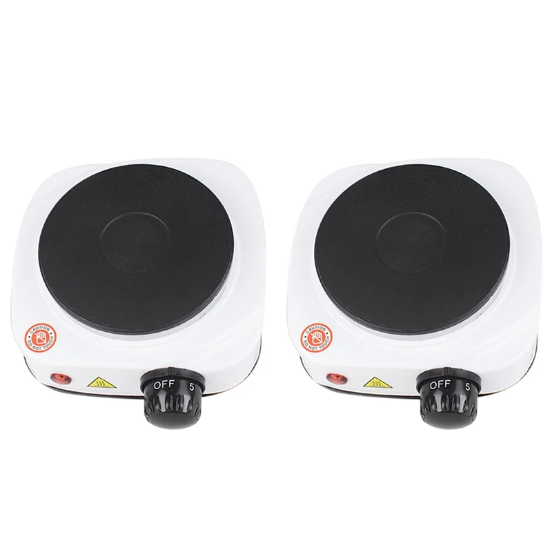 

2X 500W Mini Electric Hot Plate Stove Countertop Practical Solid Hotplate Heating Furnaces EU Plug