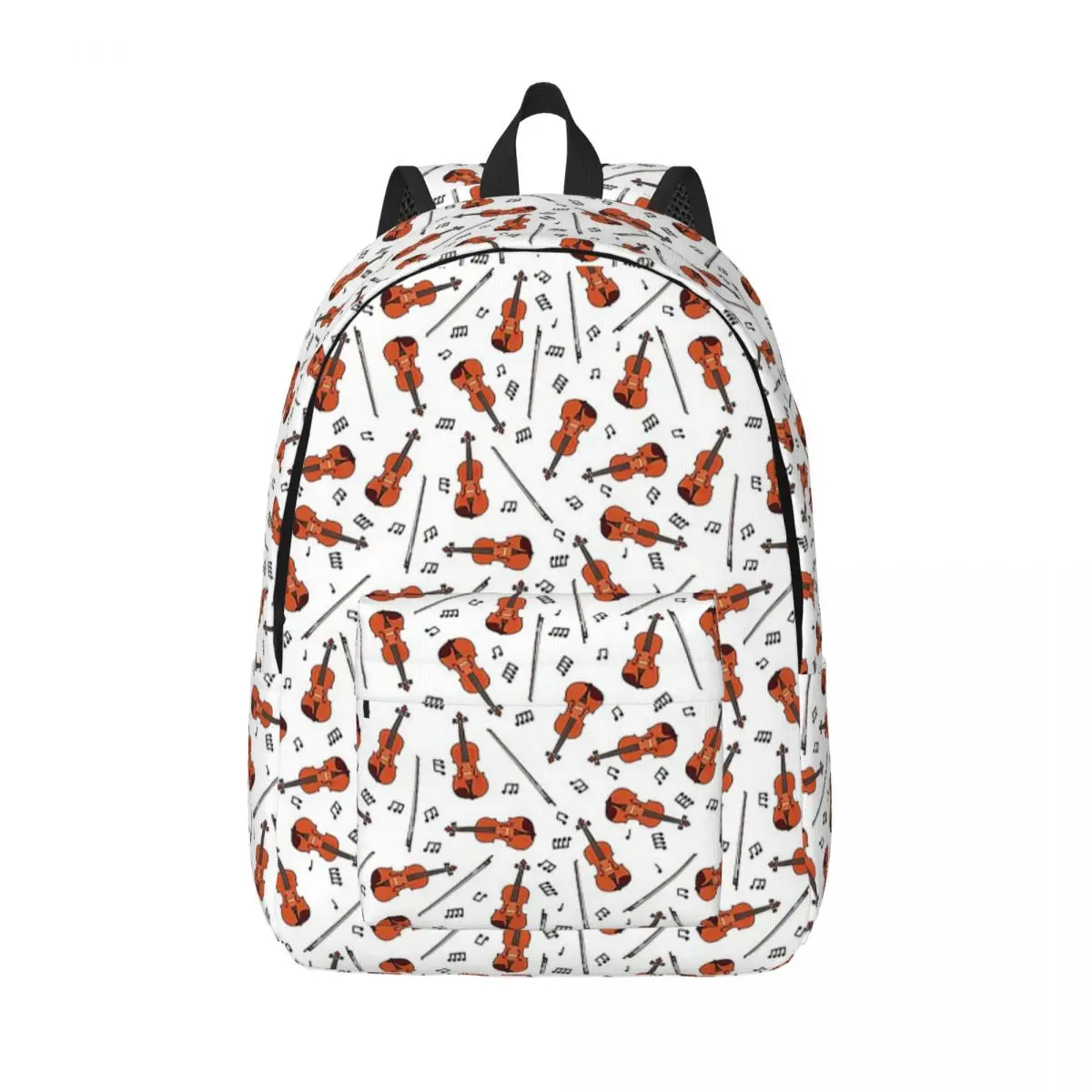 

Violin And Music Notes Student Backpack School Bag Hiking Travel Daypack for Boys Girls Bookbag Shoulder Bags