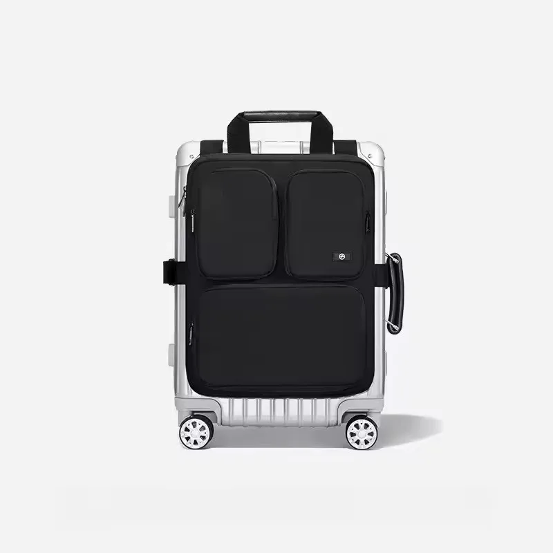 Carry-On Luggage Hanging Backpack, Waterproof Trolley Case Attachment for Easy Airport Access