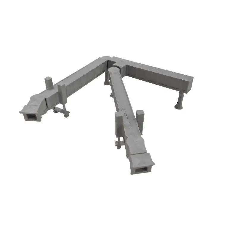 1 Set 1:400 Airport Equipment Double Corridor Bridge Scene Model Decor
