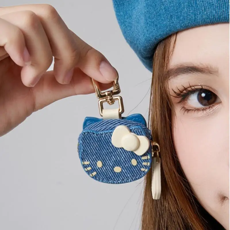 Kawaii Sanrio Hello Kitty Cute Cartoon Mini Bag with Pendant Hanging Anime Peripheral Keychain Christmas Holiday Gift for Girls