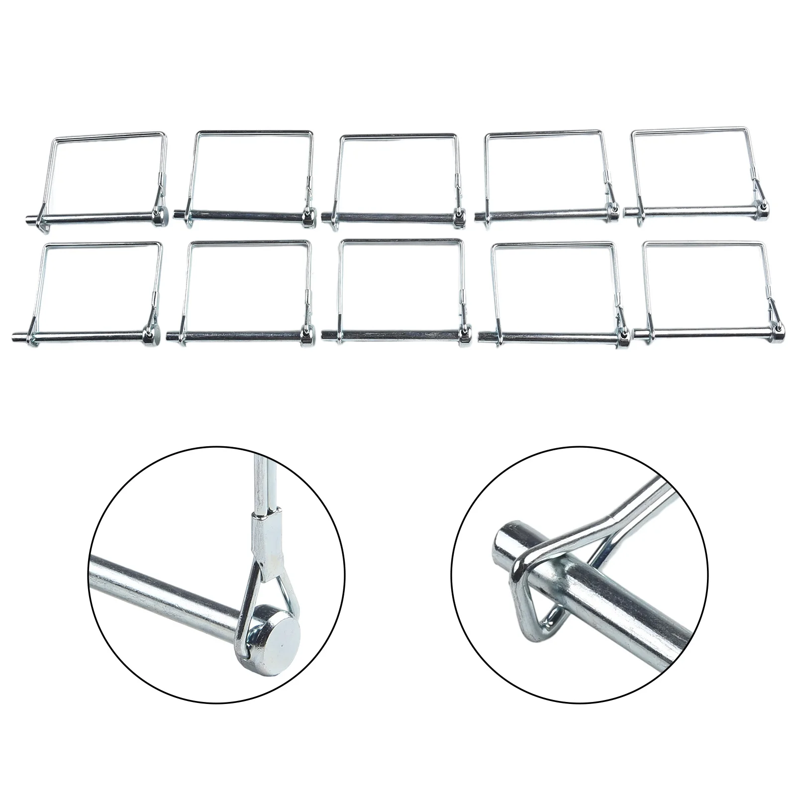 Trailer Coupler Hitch Pin Lock Safety Pin Lock Trailer Coupler 10pcs 6mm Diameter New Silver For Trailer Jack Pin