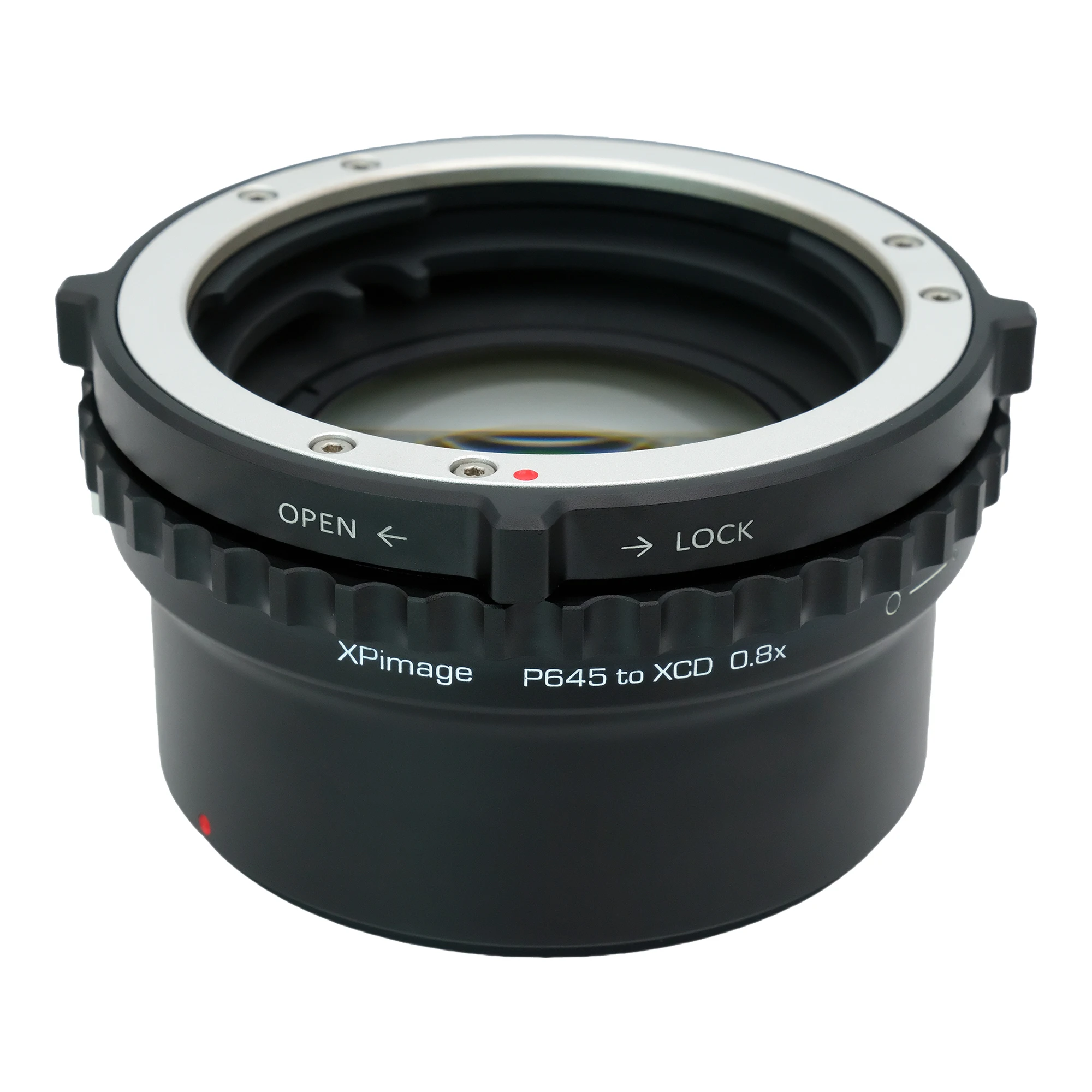 

XPIMAGE Speed Booster 0.8X Optical Focal Reducer Adapter Compatible with Pentax 645 Lenses for Hasselblad XCD Cameras X1D X2D