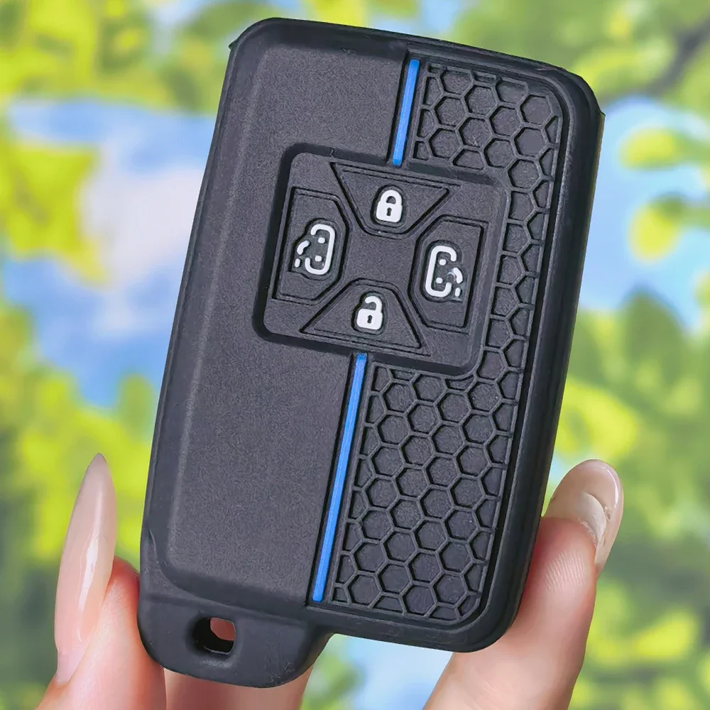 Honeycomb Texture Key Protector Fit Toyota RAV4 2008 Premio Auris Vanguard Estima Alphard Vellfire 4‑Button Card Key