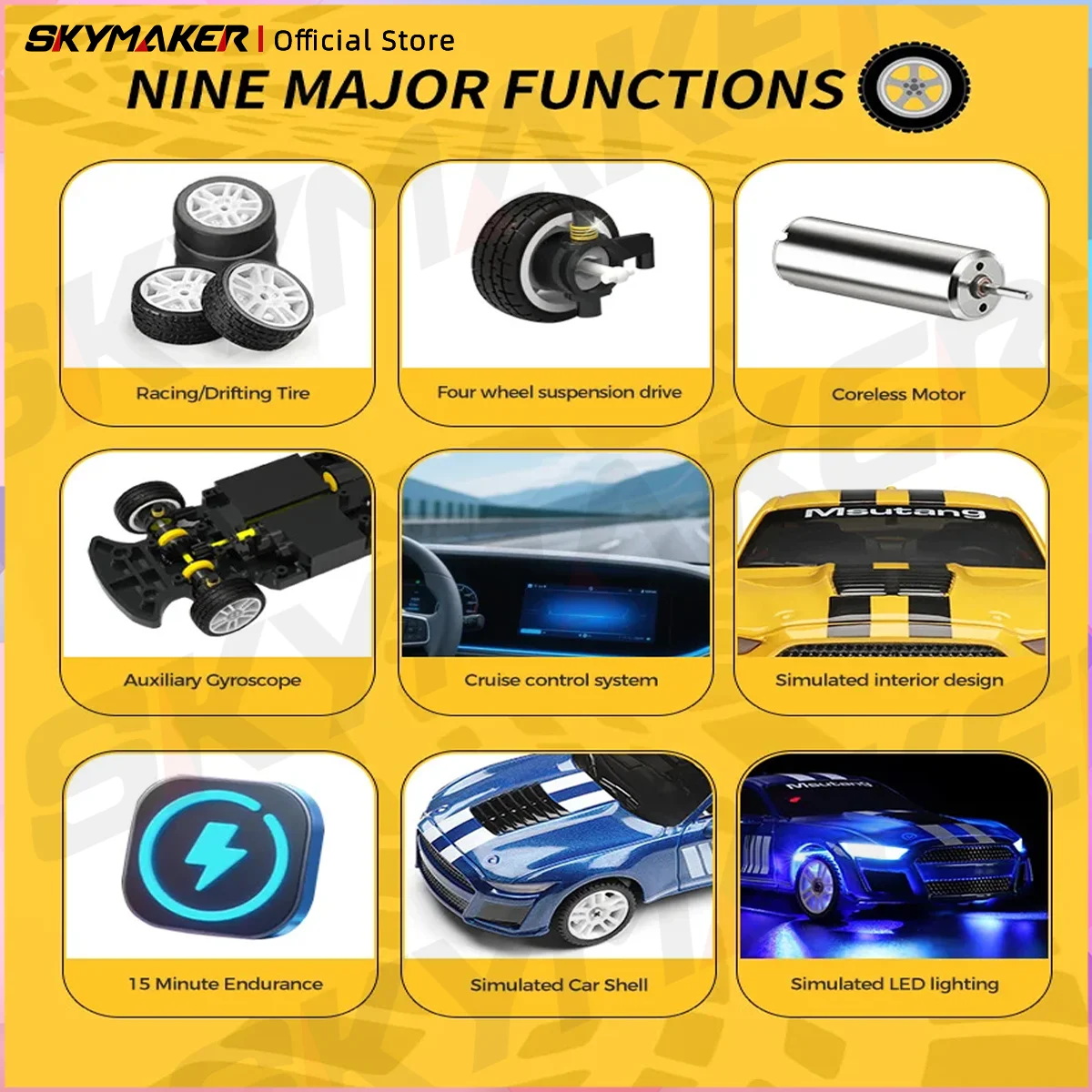 Wltoys K4308 1:43 Mini RC Car 2.4G Remote Contro 4WD with LED Light 14KM/H Speed with Gyro RTR RC Racing Drifting Toys Car Gifts