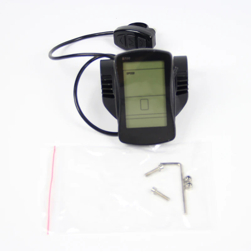 S700 LCD Dashboard Electric Bicycle Instrument, 48V 6‑Pin LCD Display Replacement For LANKELEISI E‑Bike Control Panel Parts