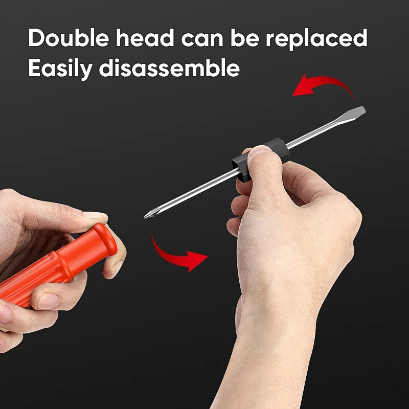 Joact Tool165MM 2 in 1 Interchangable Screwdriver Set Simple Convenient Repair Tool Screwdriver 1PCS Set