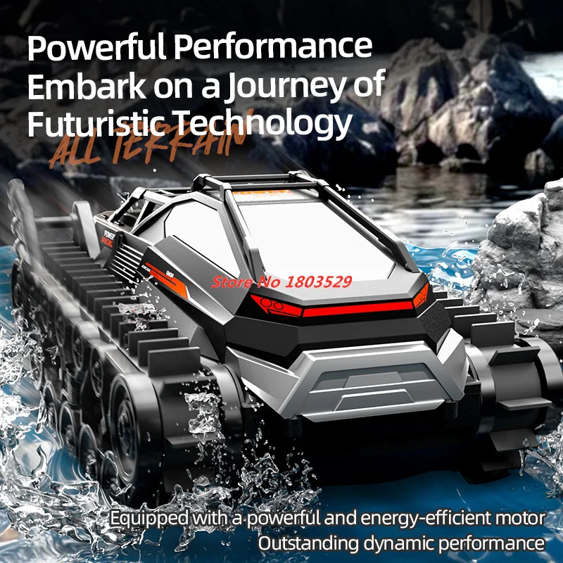 2,4g Amphibien fernbedienung Tankwagen Amphibien All Terrain Tracked Tank Allradantrieb starke Leistung wasserdichtes Tankauto Spielzeug