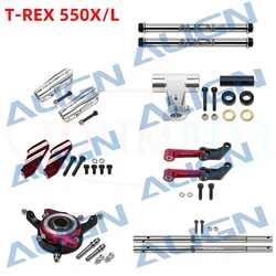 ALIGN T-REX 550X L Main Rotor Housing Main Rotor Holder CCPM Metal Swashplate Feathering Shaft Main Shaft Parts RC Helicopter