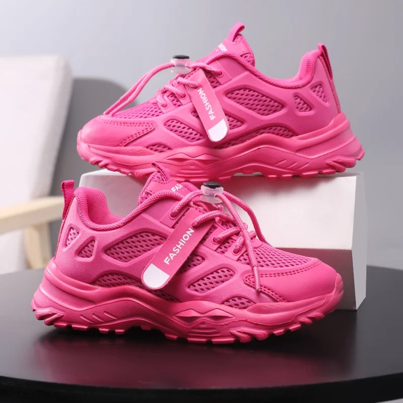 

A pair of children's four-season mesh sport shoes, breathable thick-soled wear-resistant casual shoes, sizes 28-37，MF-Y218-2