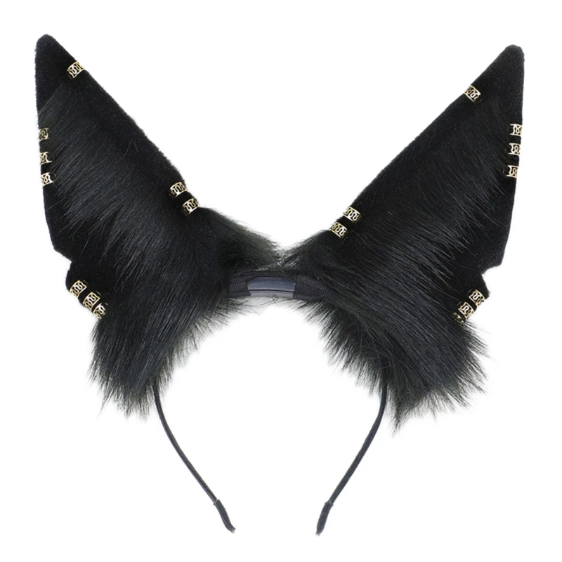 

A2ES Furry Foxes Ears Cats Girls Cosplay Hair Accessories Kitten Ear Headwear