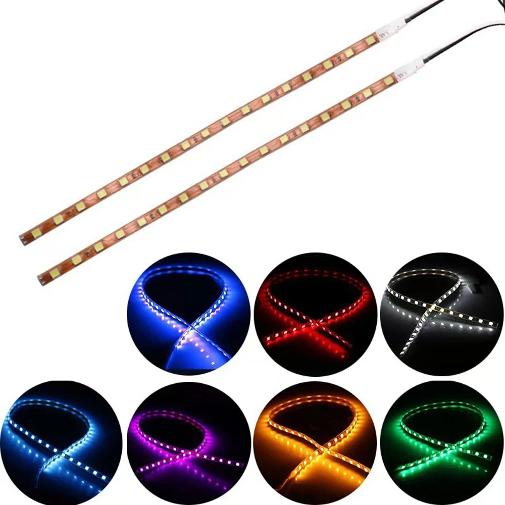 45CM LED Light Strip Car Accessories Flexible Waterproof Atmosphere Lamp For Car Styling Decorative Ambient Light Exterior Parts