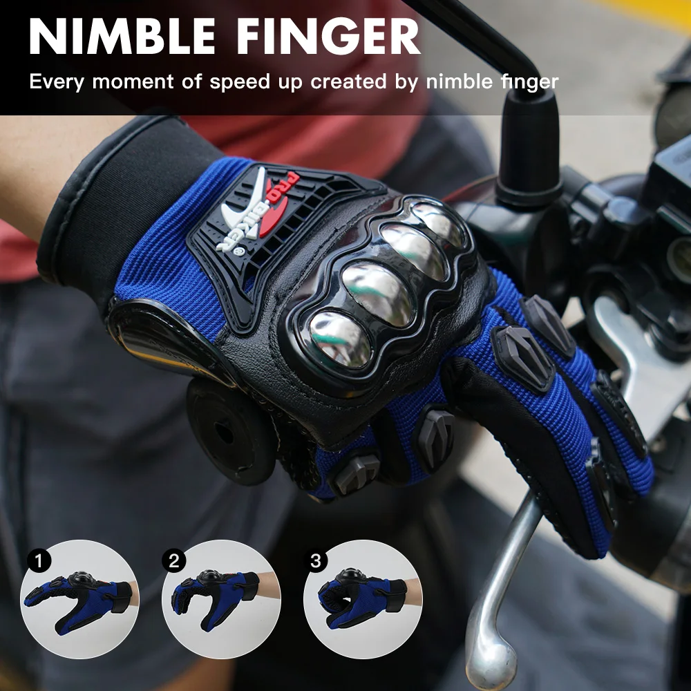 

Men Automobiles Motorcycles Gloves for Summer Breathable Motocross Guantes Racing Motorbike Bicycle Accessories Protective Gears