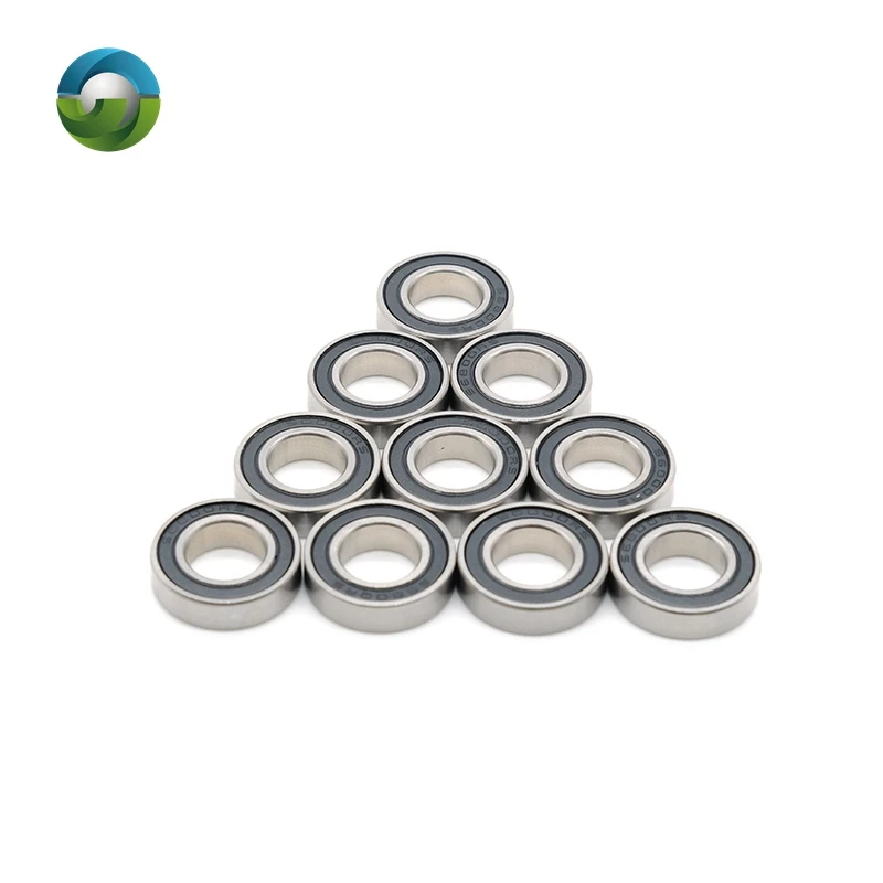 10PCS S6800RS Bearing 10*19*5 mm ABEC-7 440C Stainless Steel S 6800RS Ball Bearings 6800 Stainless Steel Ball Bearing