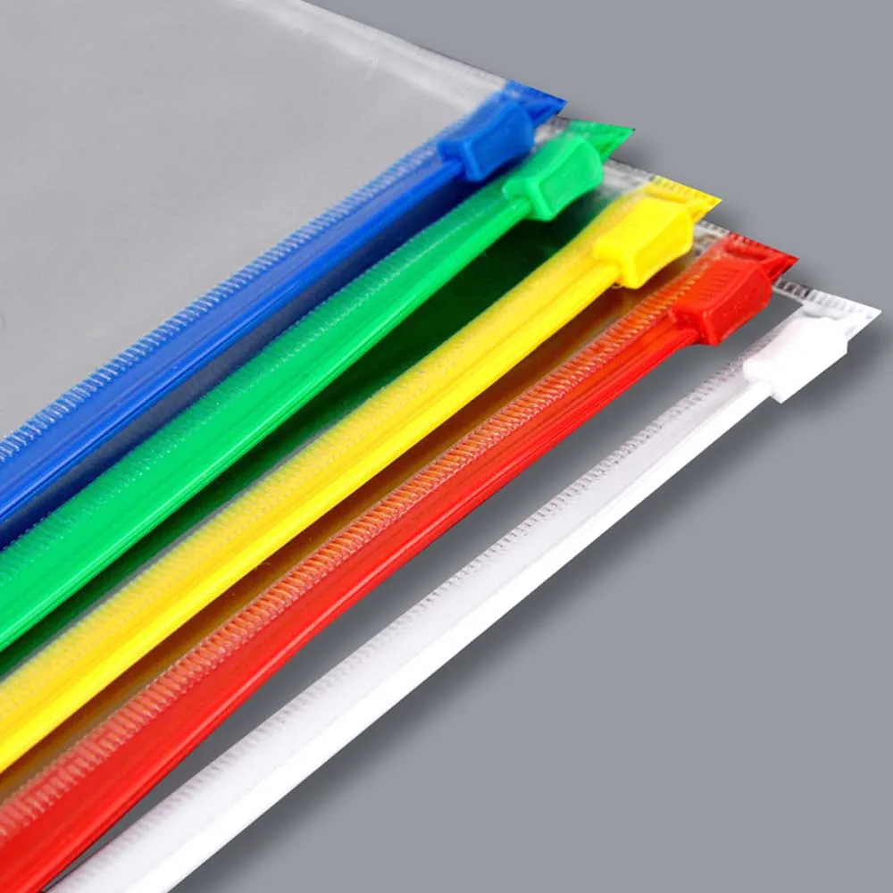 Supplies Transparent Zipper Filing Products Waterproof PVC Organizer Pouch File Bags Document Folder Storage Bag Folder Bags