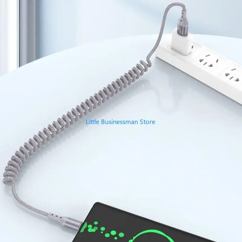 Type C Travel Cord with Spring Form 150cm Extension Cord Fast Charging M76A