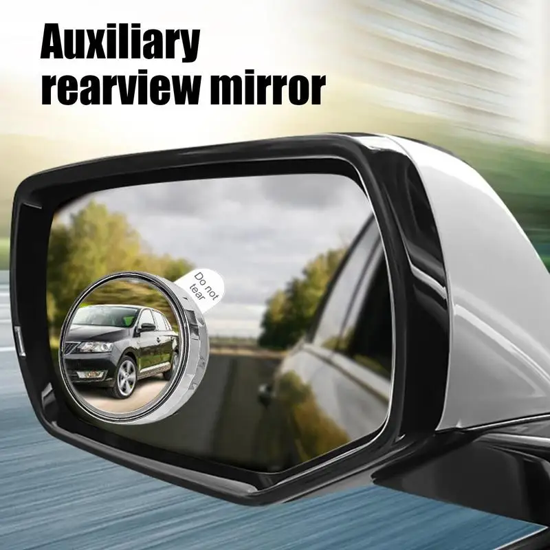 Car Blind Spots Mirror Auto Rearview Mirror Auxiliary Suction Cup 360 Wide Angle Round Side Rear View Convex Mirror Adjustable