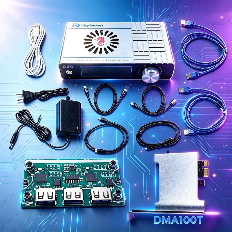Xilinx XC7A100T DMA100t DICHEN D60 4K Fuser Makcu Video Blender Set DMA Kit (Contains All Cables)-DMA Borad 100T Bundle