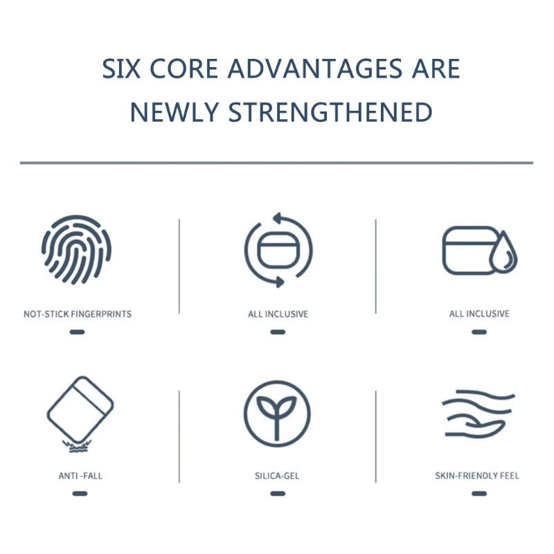 Protezioni per auricolari Custodia in TPU senza cadute design con impugnatura comoda Custodia protettiva per auricolari per