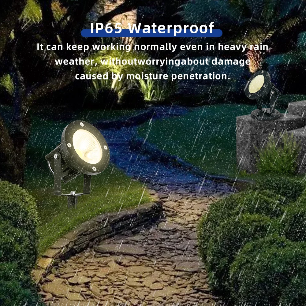 LED GU10 Garden Lighting Lawn Lamp Outdoor Waterproof Lighting Led Garden Path Spotlights COB AC85-265V Garden Patio Decoration view 3