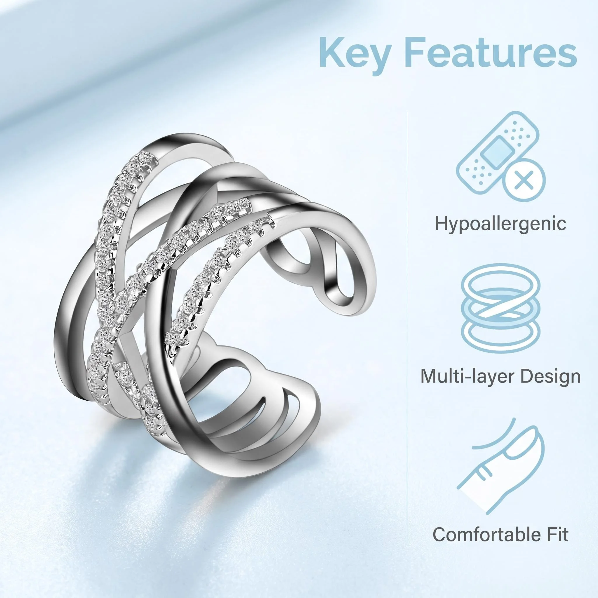 Anillos Clásicos de Plata de Ley 925 con Circonita 5A, Sencillos y de Lujo, para Mujer, Anillos de Compromiso y Boda, Joyería Fina, Regalo