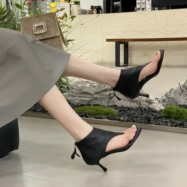 

Ladies Sandals Booties Women Pumps Flip Flops High Heels Modern 2024 Summer Slides Fashion Party Boots Peep Toe Female