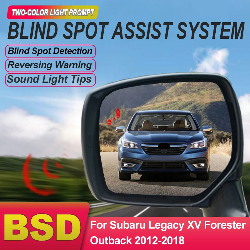 Car Radar Detector BSD BSM BSA For Subaru Legacy XV Forester Outback 2012 to 2018 Blind Area Spot Warning Detection System