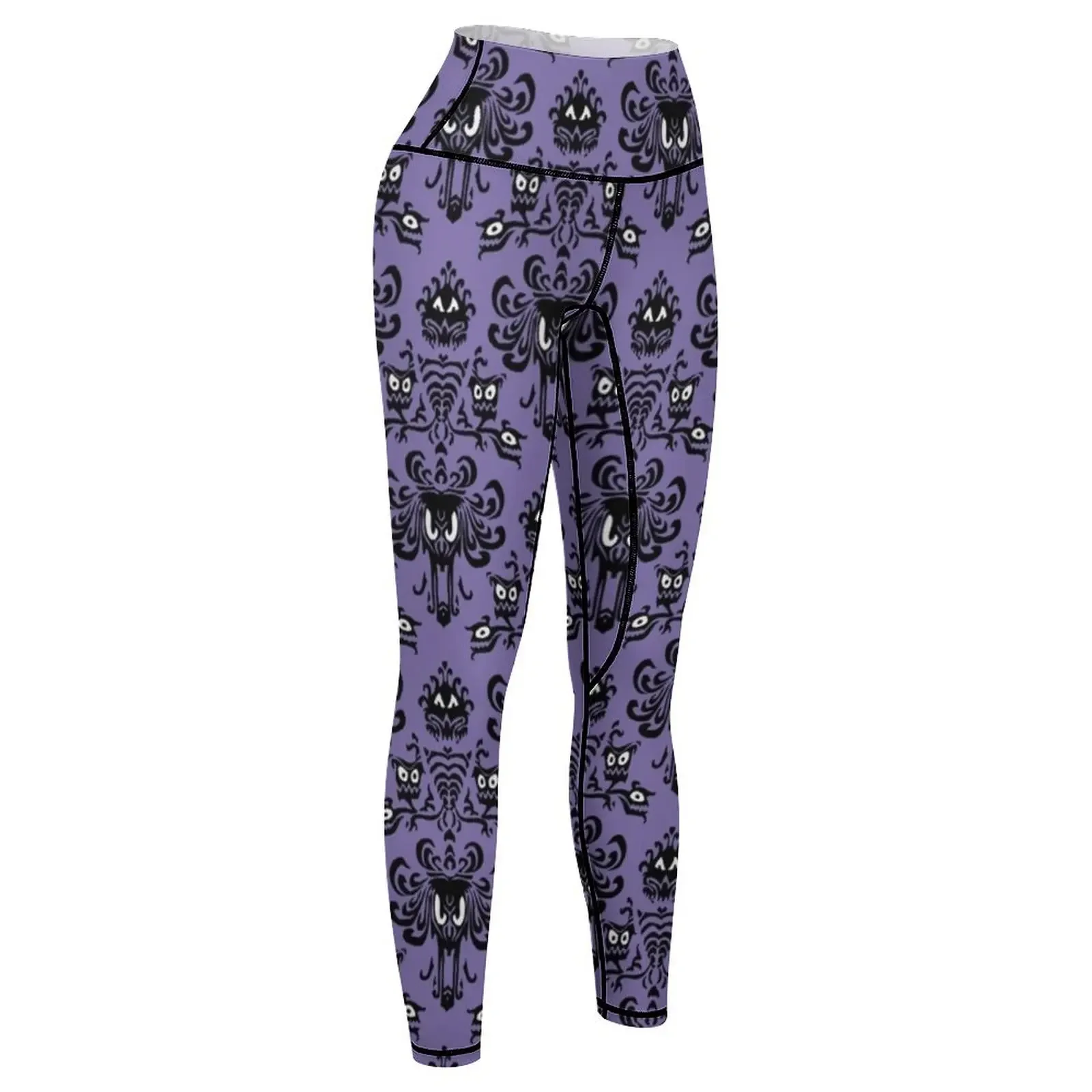 Mansión Encantada Wallpaper Leggings Jogger pantalones Ropa deportiva para mujer Legging deporte cintura alta Leggings para mujer
