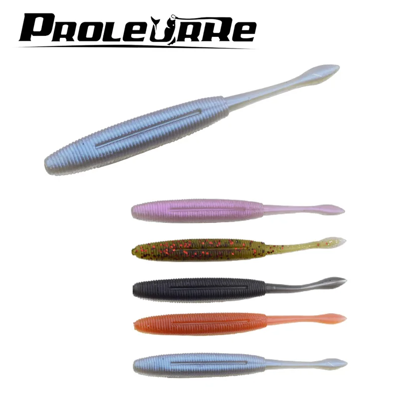 

6Pcs/lot Fake Fish Lures Artificial 10cm 4.7g Soft Worms Fishing Lures Mix Crank Hooks Swimbait Silicon Rubber Fish Lure