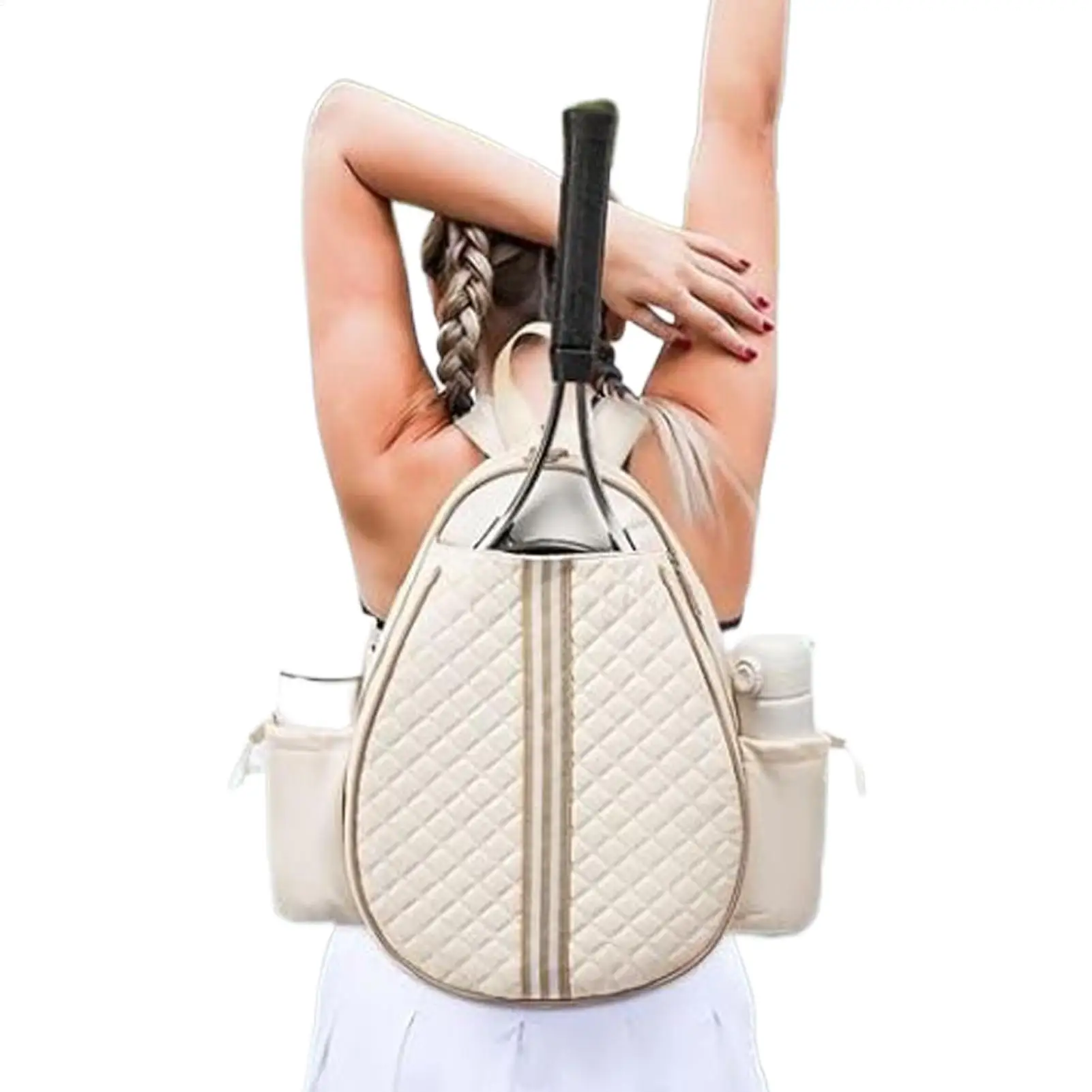 

Women's tennis racket waterproof bag multifunctional sportswear and equipment for waist girls and men in the gym