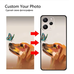 Customized DIY Photos Phone Cases For Xiaomi Redmi 12 4G Note12 Pro Plus 12S Poco X5 5G Silicone Cover Image Logo Picture Design