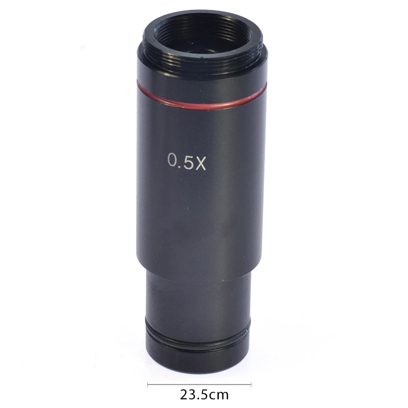 0.5X C Mount Microscope Adapter 23.2mm Electronic Eyepiece Reduction Lens 0.5X Microscope Relay Lens for Microscope