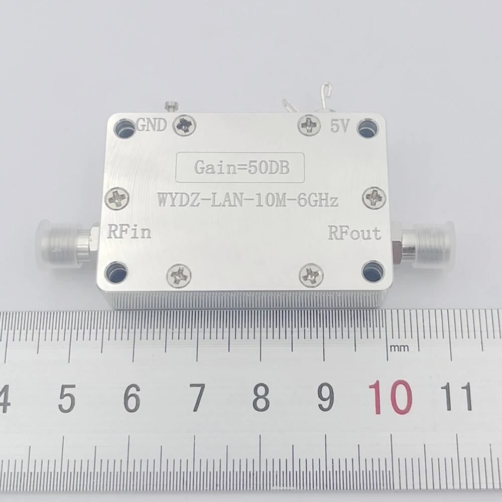 10M-6GHz 60DB 50db High flatness amplifier LAN RF POWER amplifier drive Signal Receiver Drone transmission Hackrf One Software