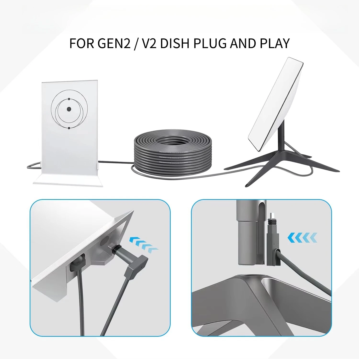 Waterproof and Rainproof 1200Mbps Transmission Rate Gen2 Satellite Internet Cable Rj45 Mini Cable