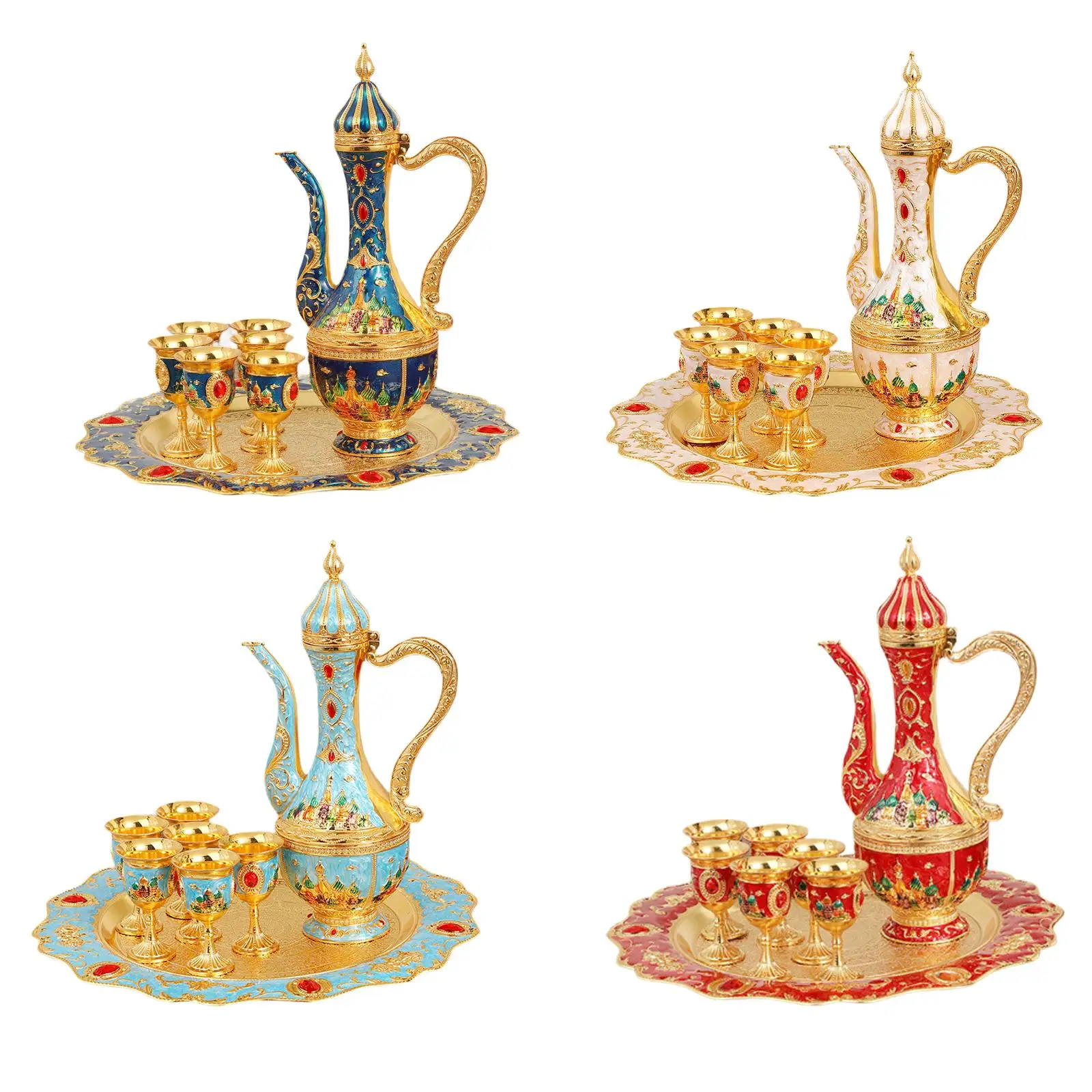 

Turkish Teas Set Decorative Wedding Gift for Living Room Tea Party Home