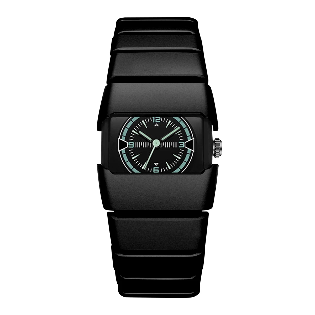 1-piece new watch, polygonal dial, fashionable and trendy accessory for outfit coordination, with a premium feel