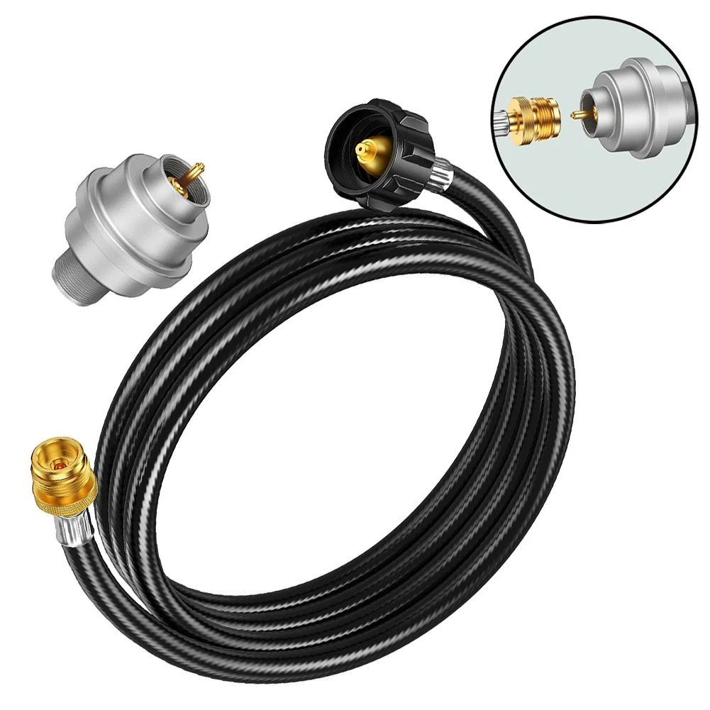 Propane Adapter Hose 6FT with Detachable Fuel Filter Compatible with Portable For Heaters Buddy For Heaters Grills and Stoves