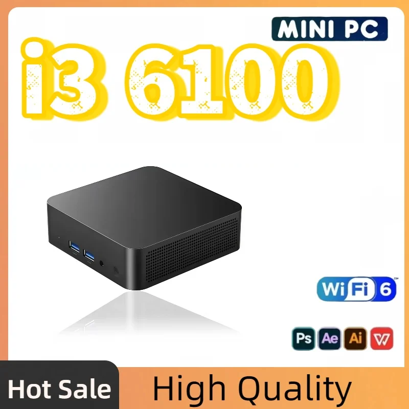 New Intel Core i3 6100  MINI PC 16GB RAM 1TB 2TB SSD WIFI 6 BT5.2 4K HD Mini Gaming Office Study Pc