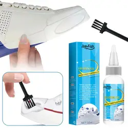 30ml White Shoes Cleaner With Tape & Brush Shoes Whitener Multifunction White Shoe Cleaning Agent For Canvas Fabric I5Y5