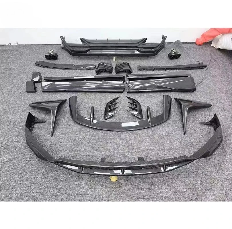 F-Sport Style Carbon Fiber Body Kit for  RX500h RX350 2023-2025 Front Lip Bumper Splitter Spoiler Facelift Conversion Kit