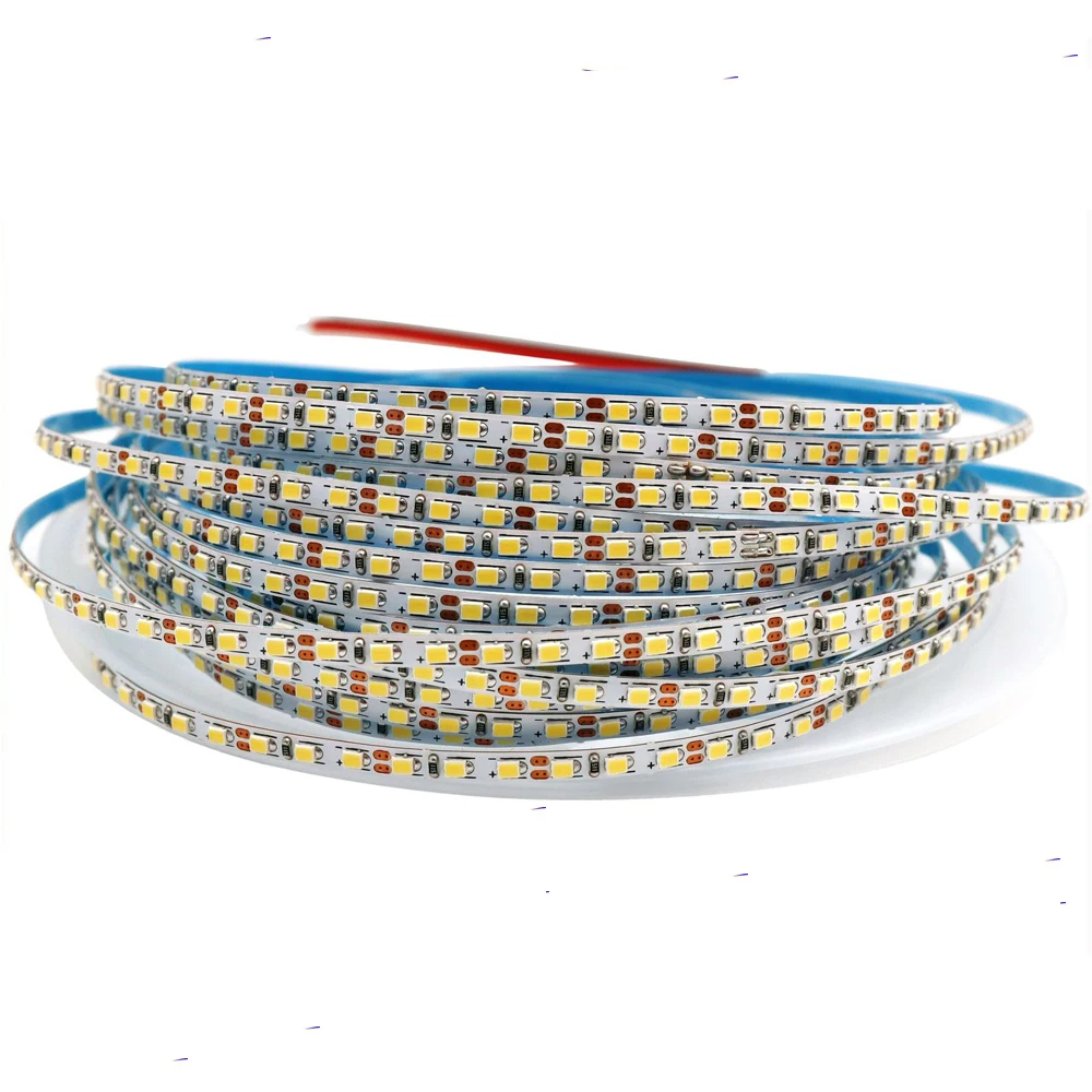 5M Narrow 3mm Ultra Thin LED Strip DC12V 2025 168leds/m White Warm White Flexible LED Strip Building Model Exhibition Showcase