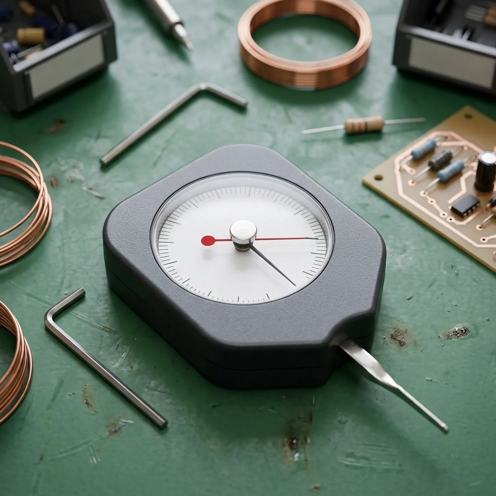 Force Measuring Double Pointer Tensiometer Robust Materials User-Friendly Operation Versatile Application Accurate Measurements