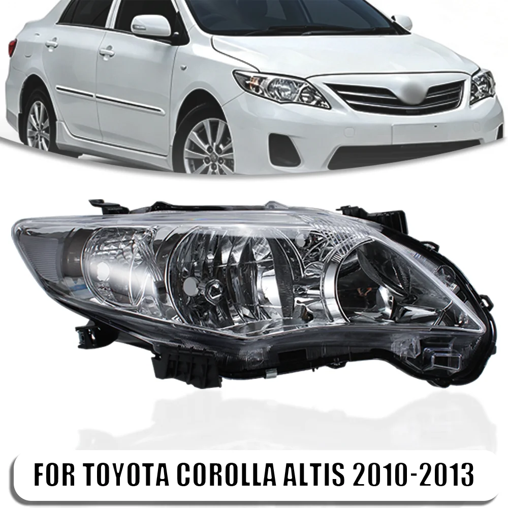 Front Headlight Assembly For Toyota Corolla Altis 2010-2013 Middle East Version Halogen Head Lamp Left Right