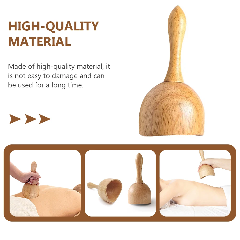 

2 Pcs Massager Cupping Device Shaped Household Supplies Suction for Skin Care Brown Tool
