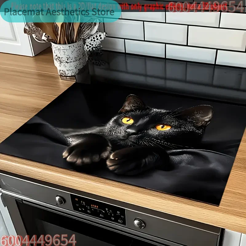Cat Print Printed Kitchen Tableware Coffee Draining Pad Dinnerware Cup Bottle Placemat Super Absorbent CoffeeMats