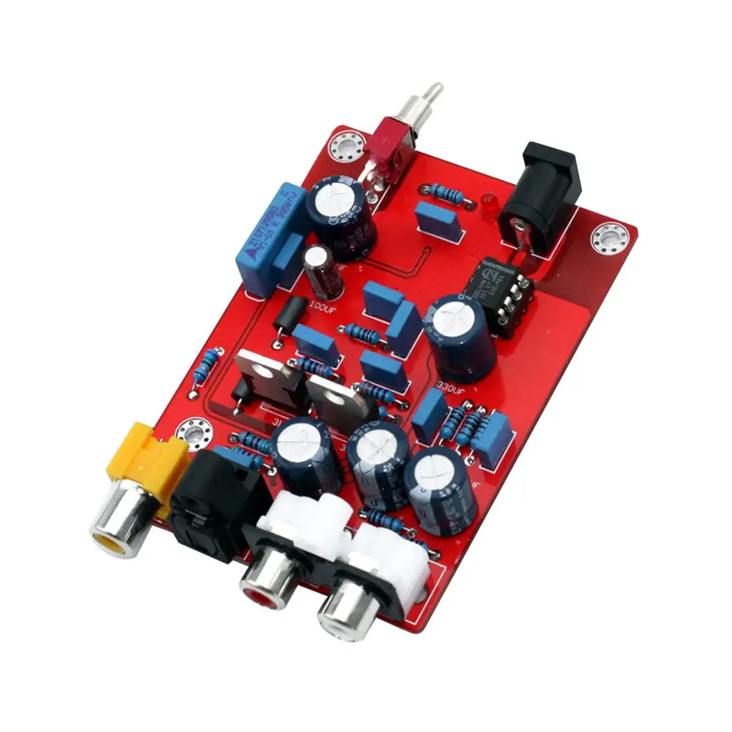 IIJJ-Hifi Tda1543 + Cs8412 Dac Papan Dekoder Audio Op Amp Modul Sirkuit Dekode Decoding untuk Amplifier