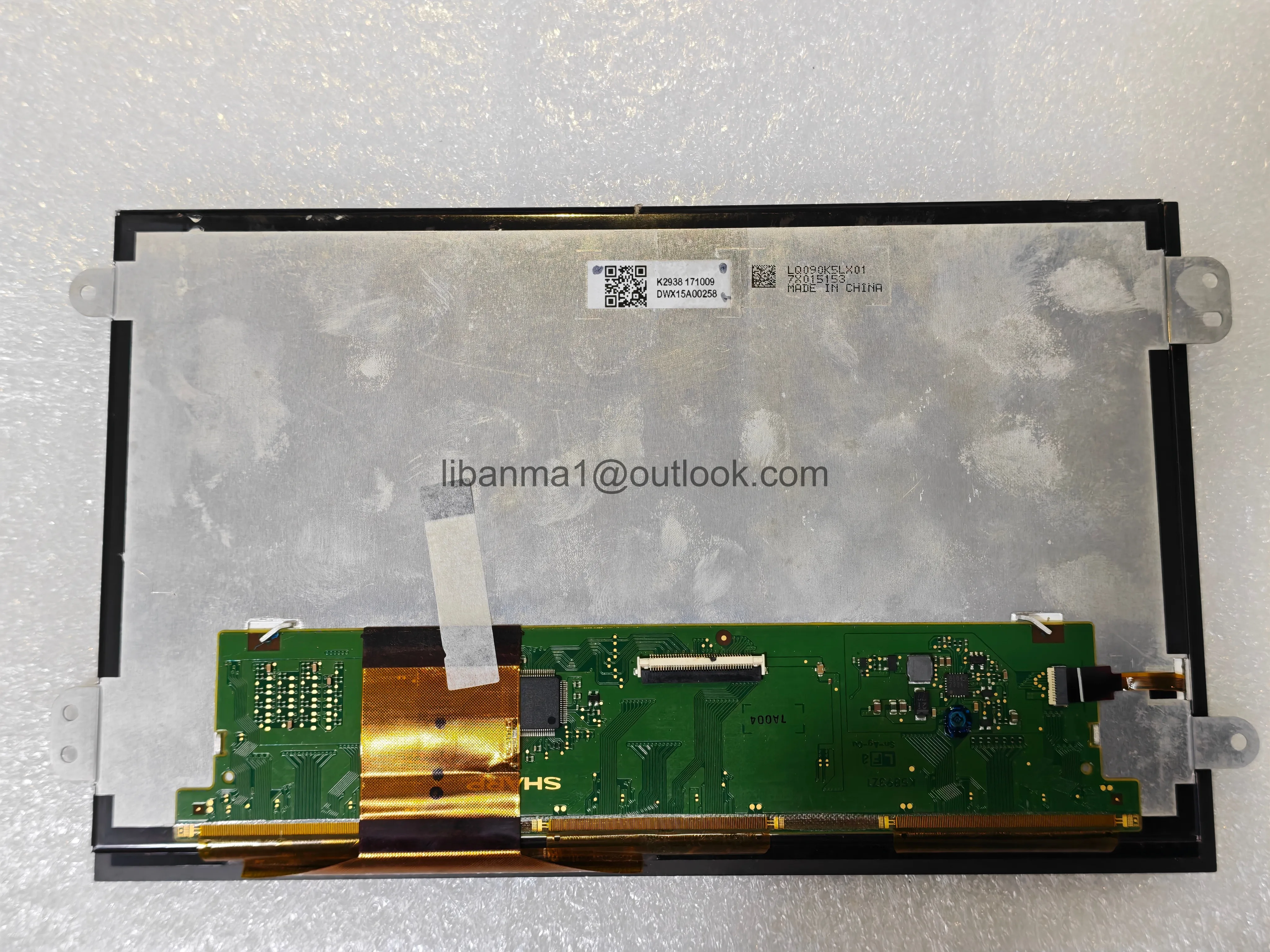 9 Inch LQ090KELX01 LCD Touch Assembly 1280×720 For Japanese Car Navigation Radio Replacement
