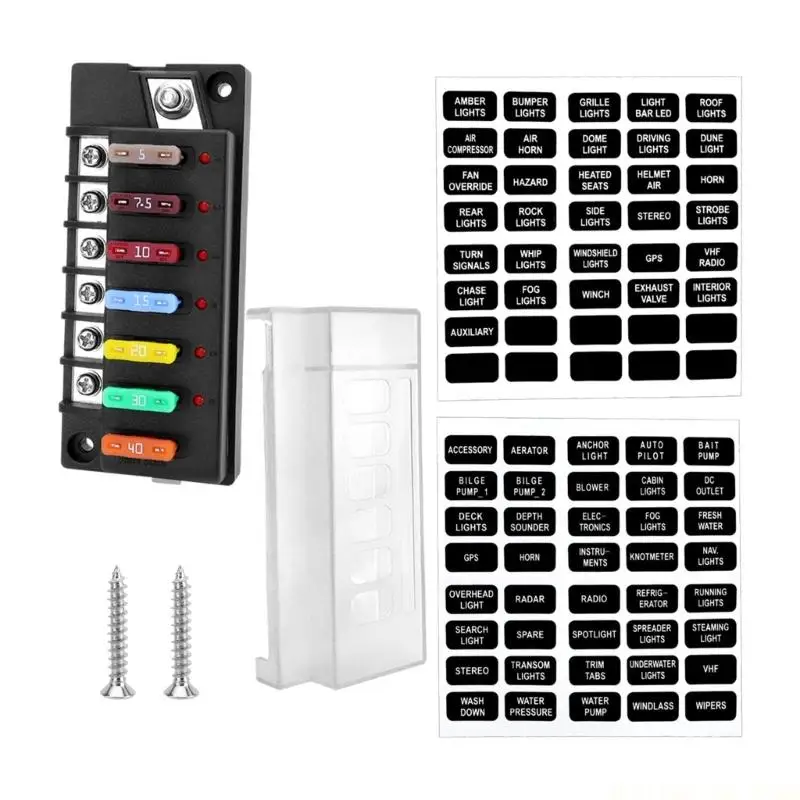 J0MA Strong Vehicle Circuit Box With Screw Points For Custom Cable Arrangement