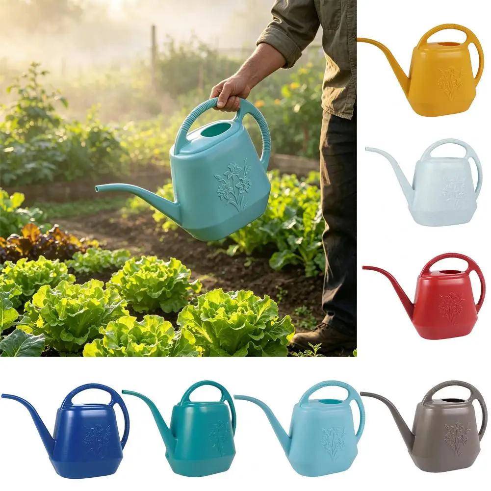 Lightweight Watering 4l Plastic Watering with Long Spout Ergonomic Handle Indoor Outdoor Watering Pot Garden Tool